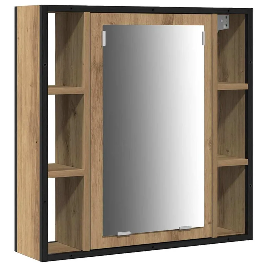 Ensemble de mobilier de salle de bain 4 pc Chêne artisanal - 5