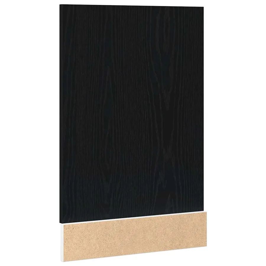 Panneau de lave-vaisselle Lyon en chêne noir 45 x 1,5 x 67 cm bois d'ingénierie - 6