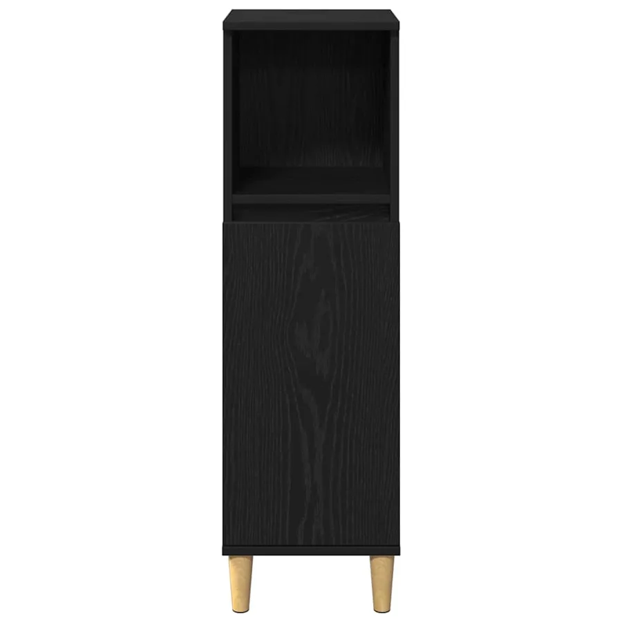 Ensemble de mobilier de salle de bain avec stockage 3 pcs Noir - 9
