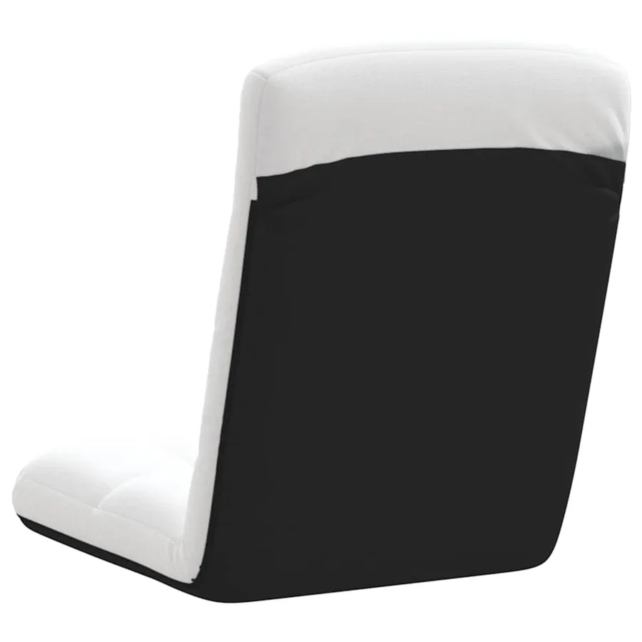 Chaise de sol pliante blanche en tissu 71 x 51 x 62 cm - 6