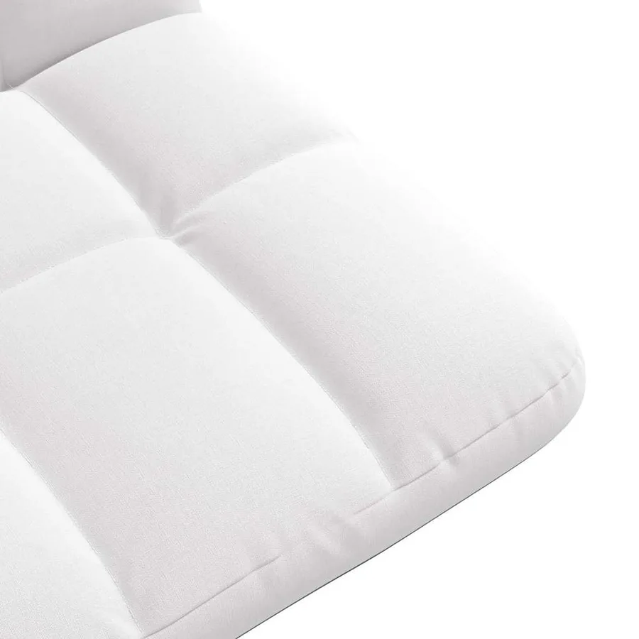 Chaise de sol pliante blanche en tissu 71 x 51 x 62 cm - 8