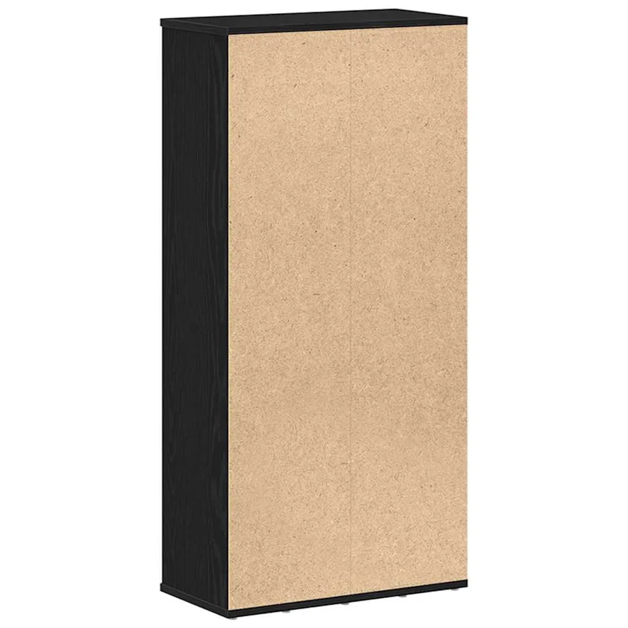 Bibliothèque en chêne noir 50 x 25 x 104 cm bois d'ingénierie - 7