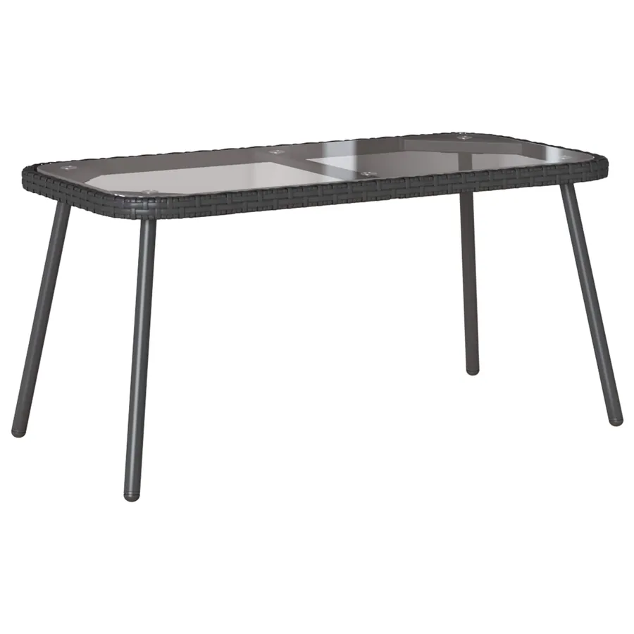 Table basse Noir 90 x 45 x 43 cm polyrotin