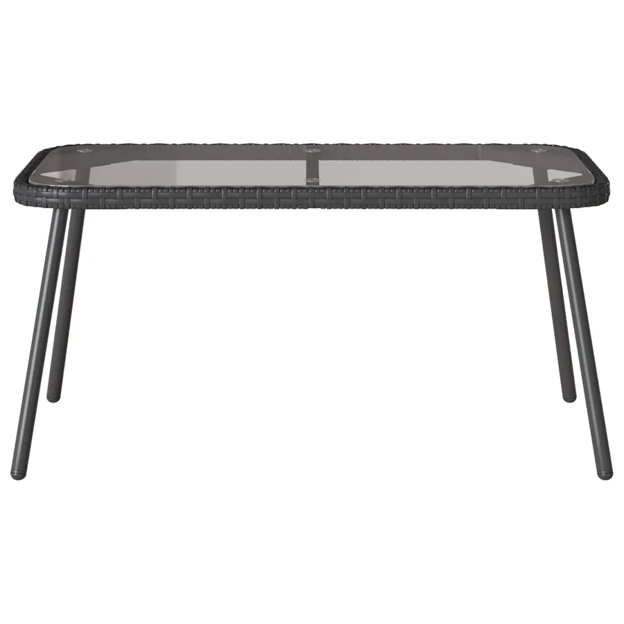Table basse Noir 90 x 45 x 43 cm polyrotin - 3