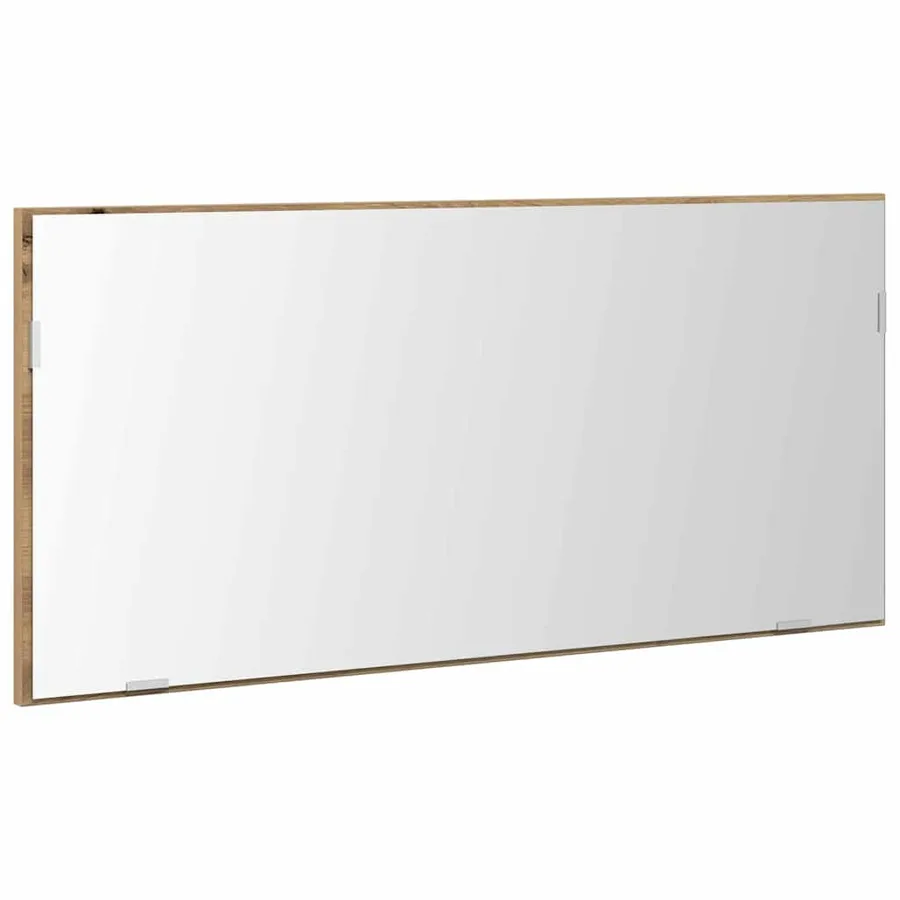 Miroir chêne artisanal 80 x 37 cm Verre et Bois Ingénierie - 2