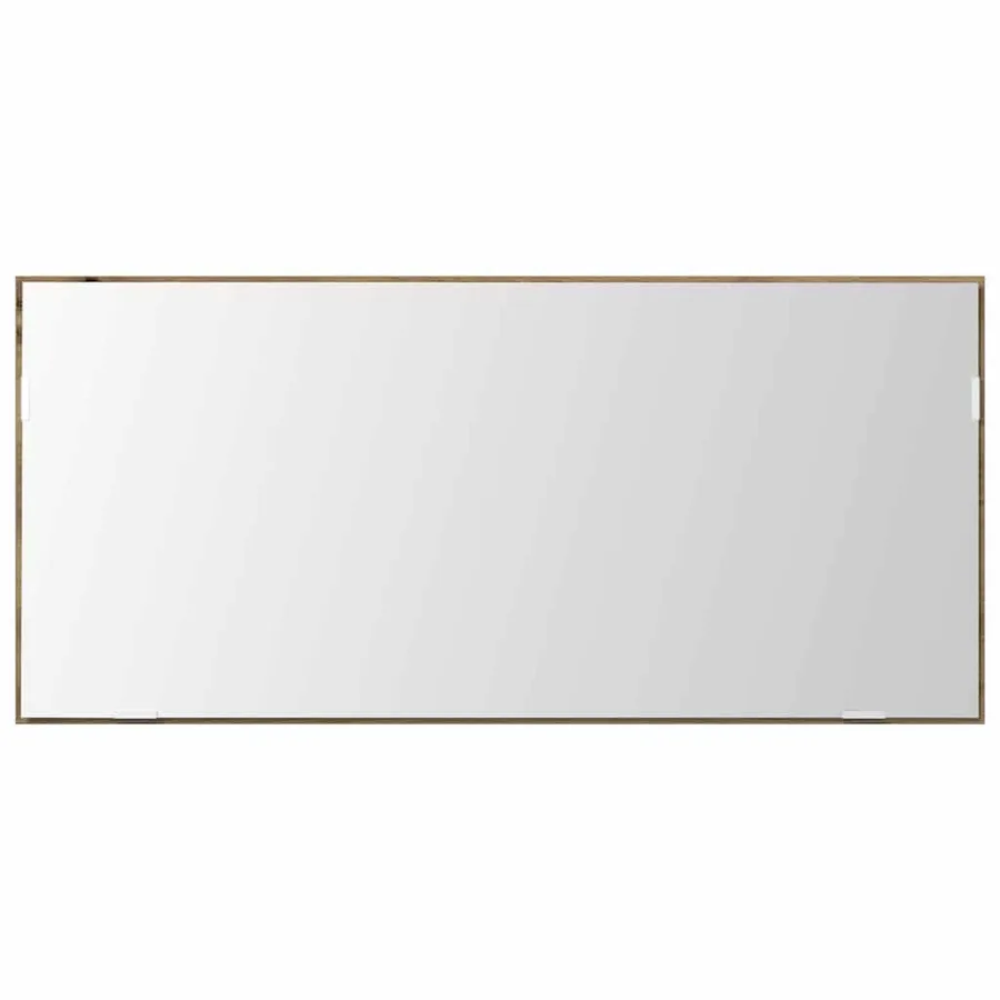 Miroir chêne artisanal 80 x 37 cm Verre et Bois Ingénierie - 5
