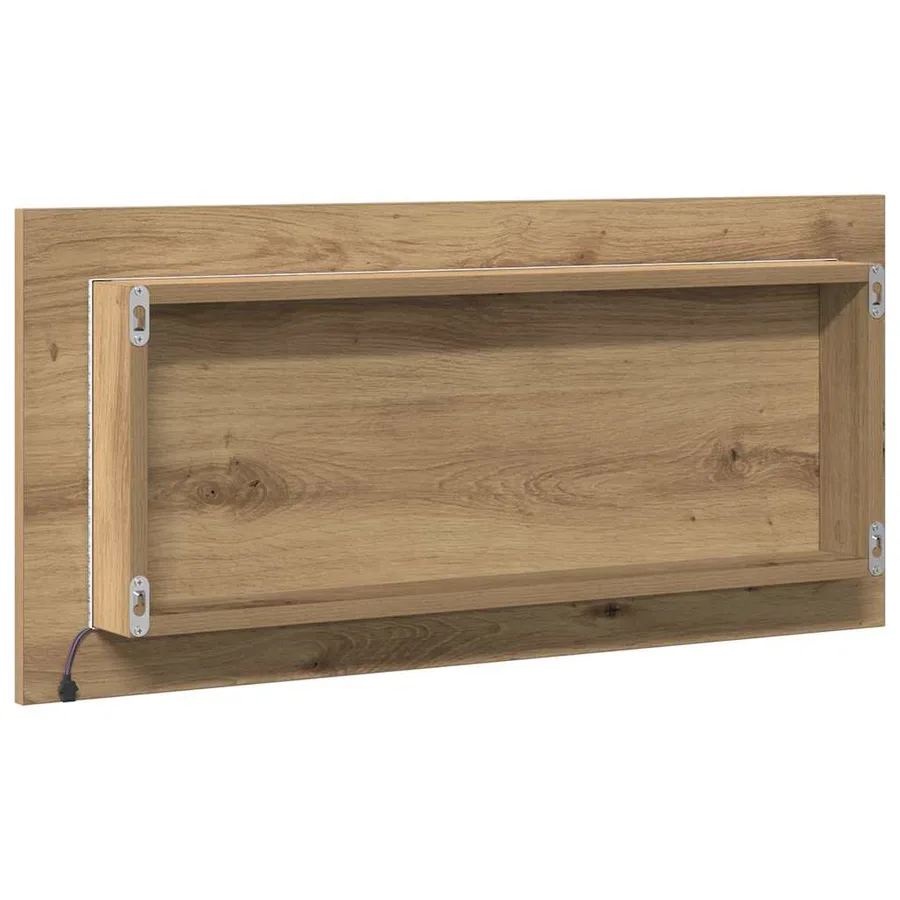 Miroir chêne artisanal 80 x 37 cm Verre et Bois Ingénierie - 7