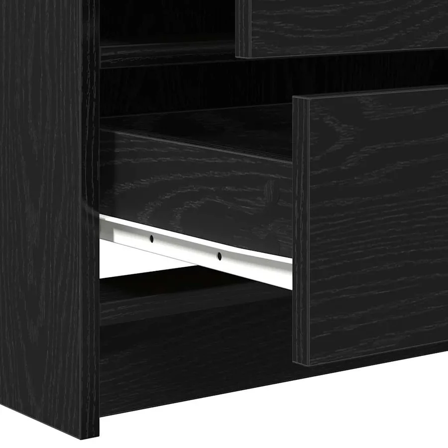 Table de Toilette avec tiroir Chêne noir 78,5 x 41 x 135 cm - 9