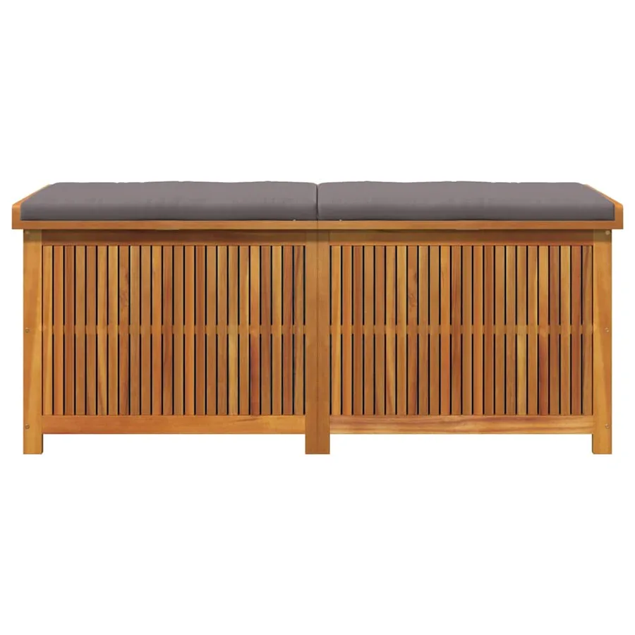 Boîte à coussins d'extérieur 150x50x60,5cm bois massif d'acacia - 5