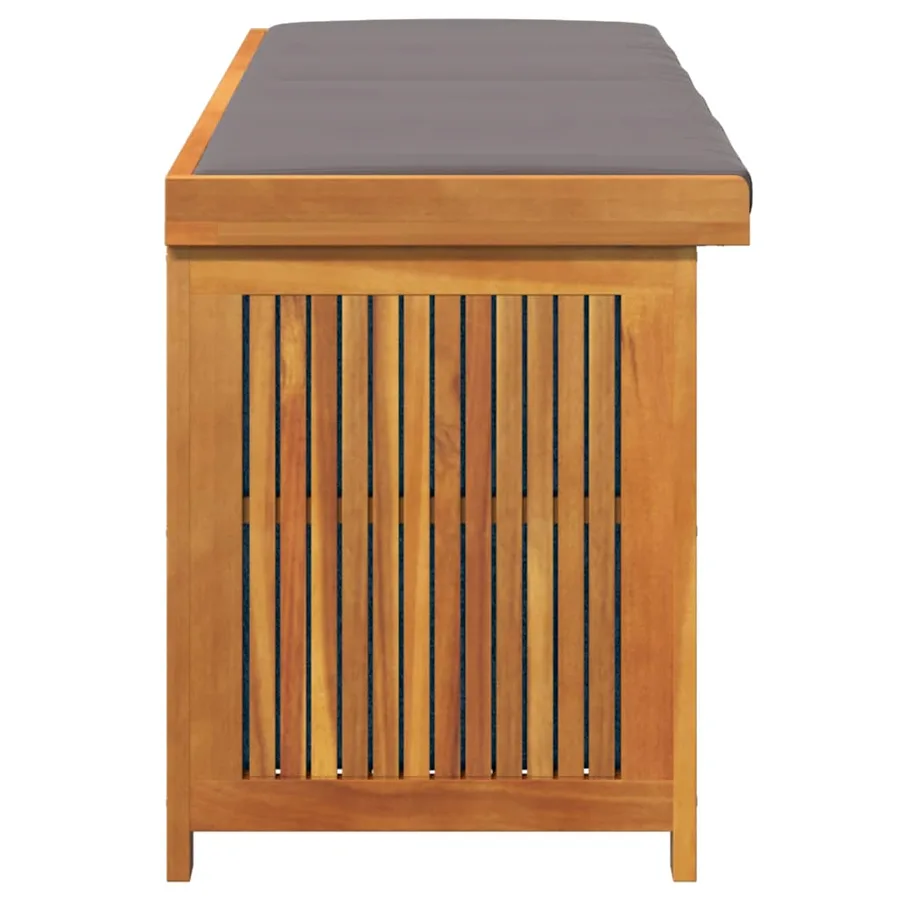 Boîte à coussins d'extérieur 150x50x60,5cm bois massif d'acacia - 6