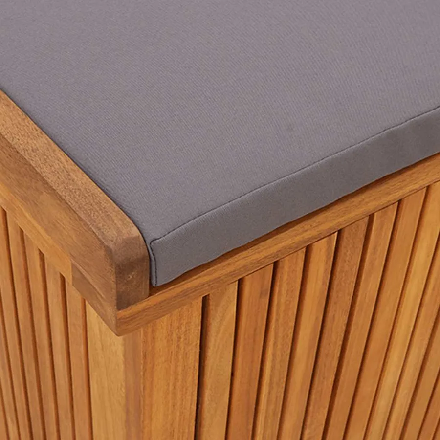 Boîte à coussins d'extérieur 150x50x60,5cm bois massif d'acacia - 9