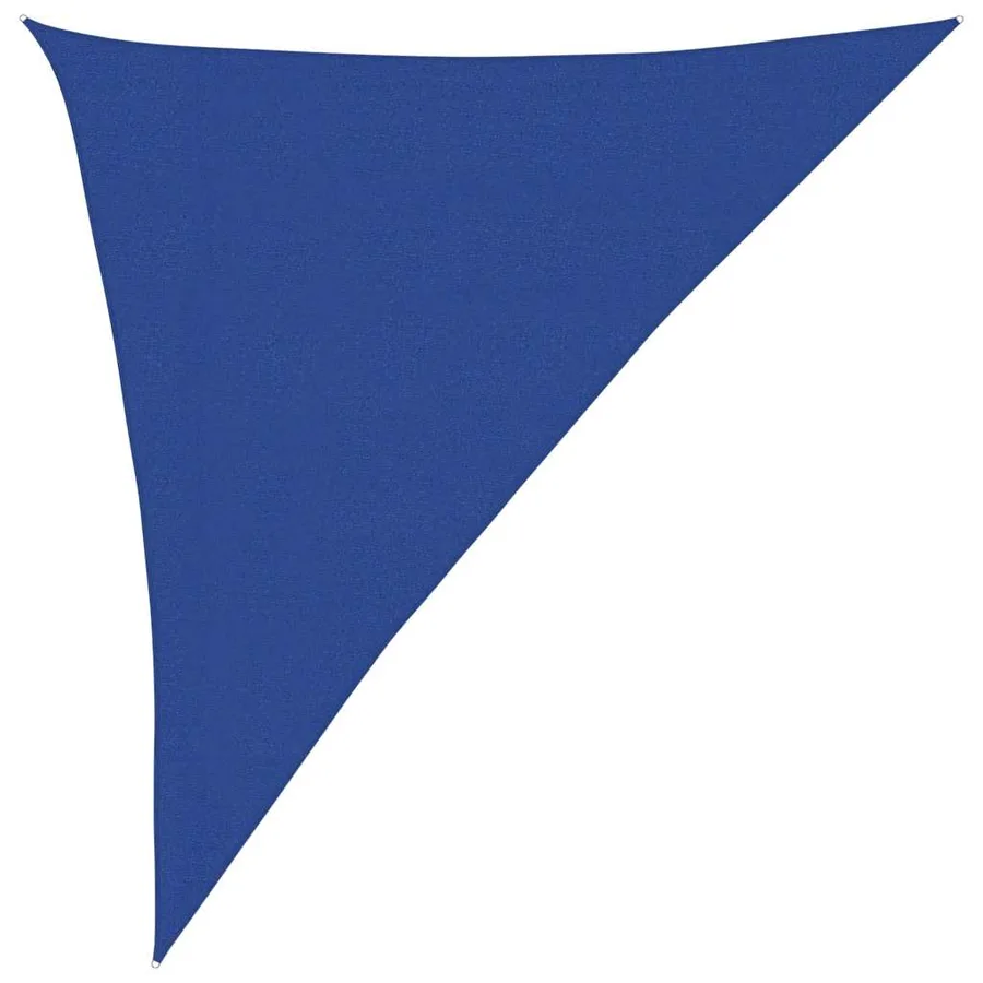 Voile d'ombrage 160 g/m² triangulaire bleu 3x4x5 m PEHD - 2