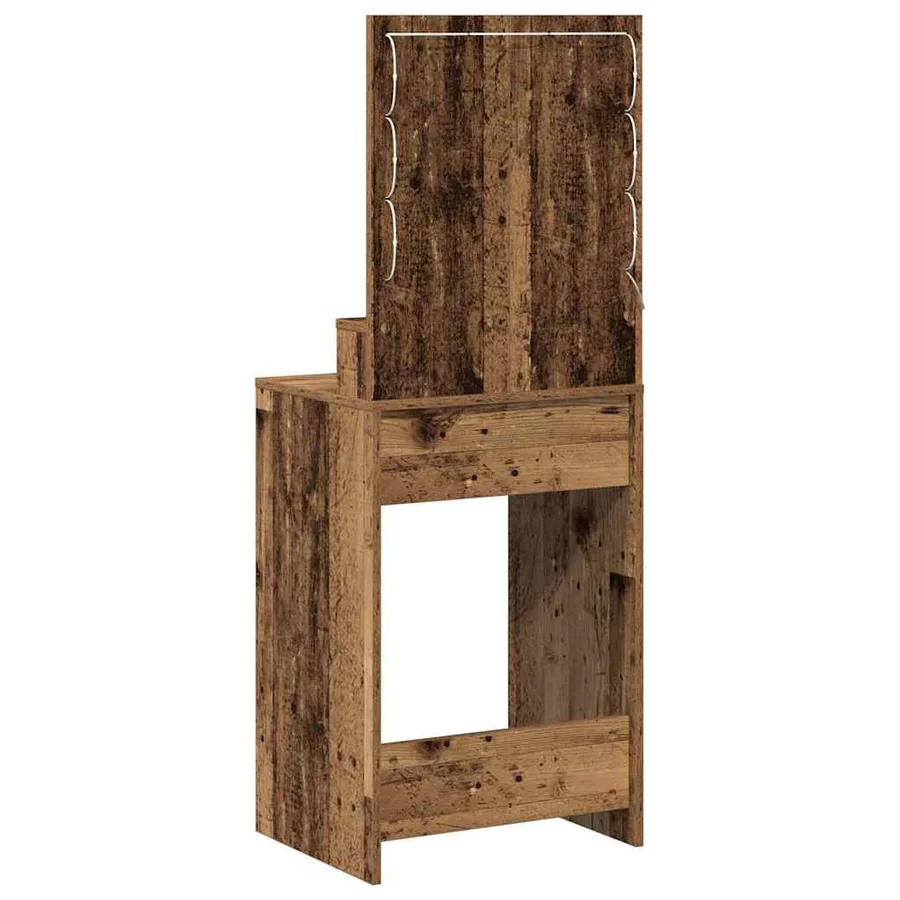 Table de Toilette avec étagère Bois ancien 50 x 41 x 135 cm - 6