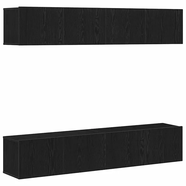 Ensemble meuble TV 4 pcs Chêne noir 80 x 30 x 30 cm