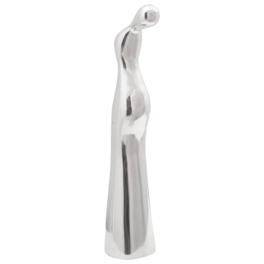Sculpture Argenté 10 x 16 x 49 cm Aluminium - 2