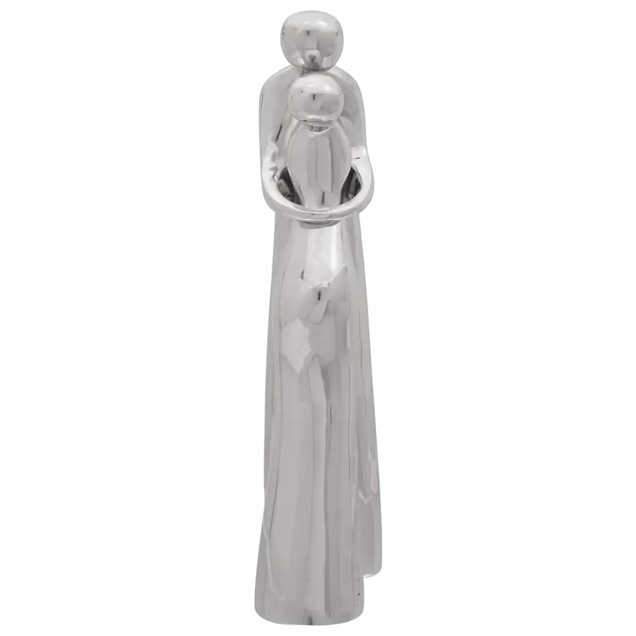 Sculpture Argenté 10 x 16 x 49 cm Aluminium - 5