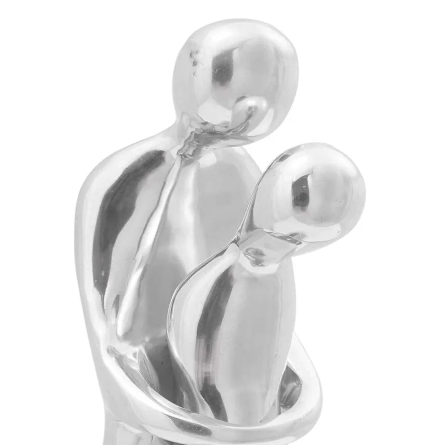 Sculpture Argenté 10 x 16 x 49 cm Aluminium - 7