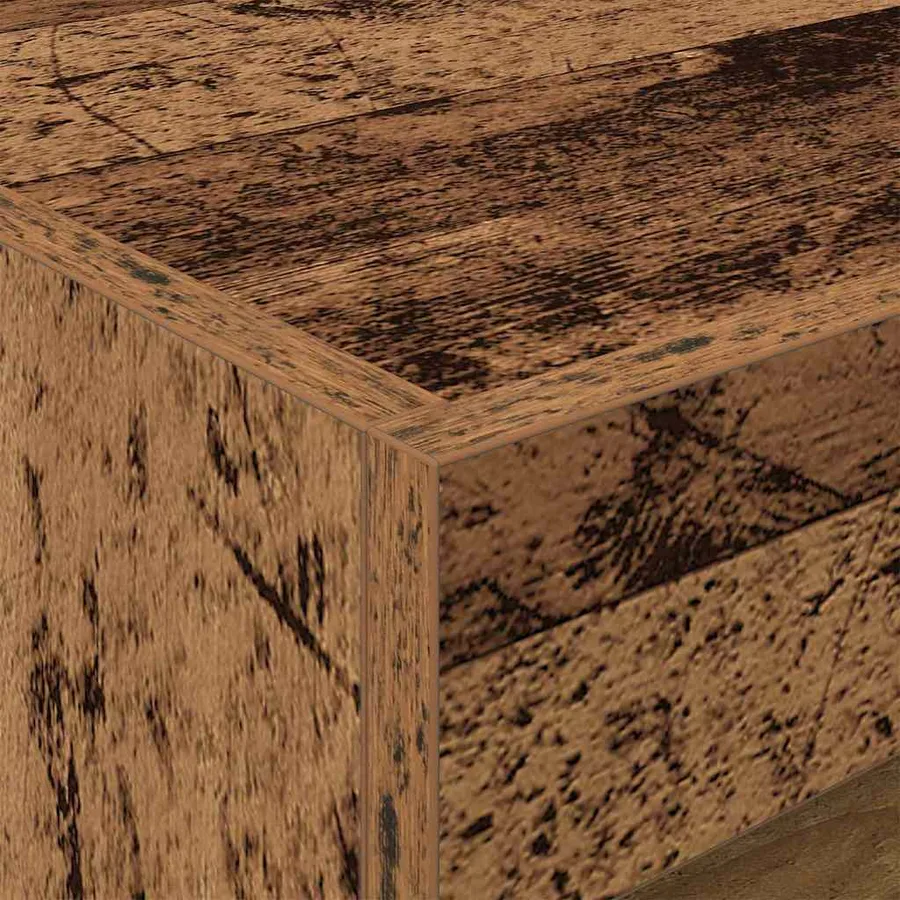 Cabinet de chevet Bois ancien 50 x 40 x 45 cm Bois d'ingénierie - 11