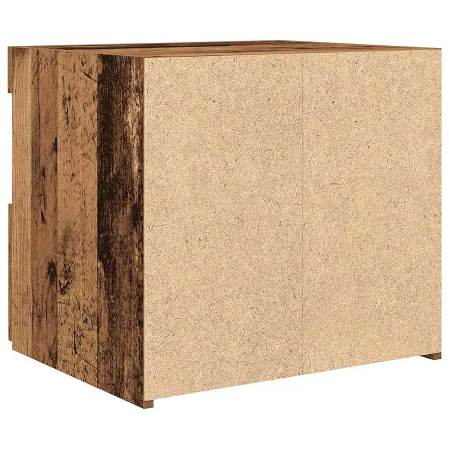 Cabinet de chevet Bois ancien 50 x 40 x 45 cm Bois d'ingénierie - 9