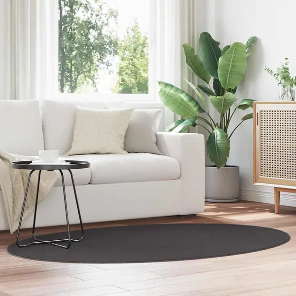 Tapis de surface HUARTE Anthracite 120 x 170 cm 100% Polyester