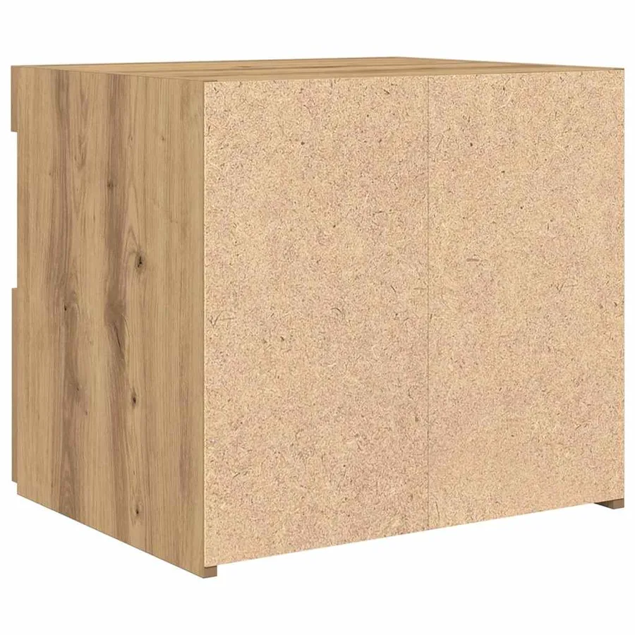 Cabinet de chevet Chêne artisanal 50 x 40 x 45 cm - 9