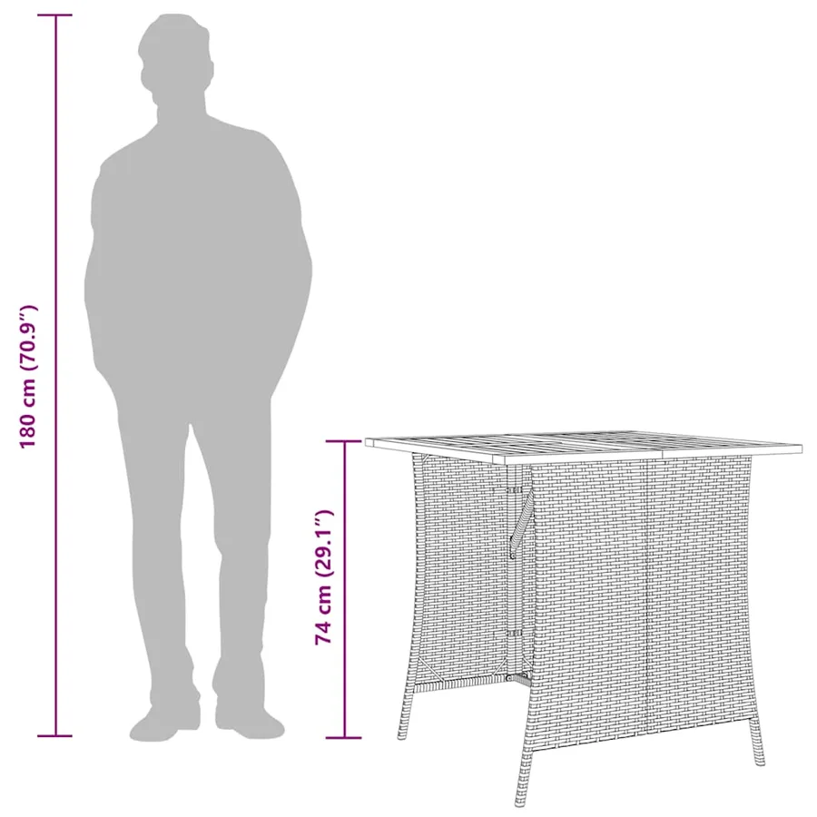 Ensemble de canapé de jardin 6 pcs avec coussins en forme de L gris résine tressée - 11