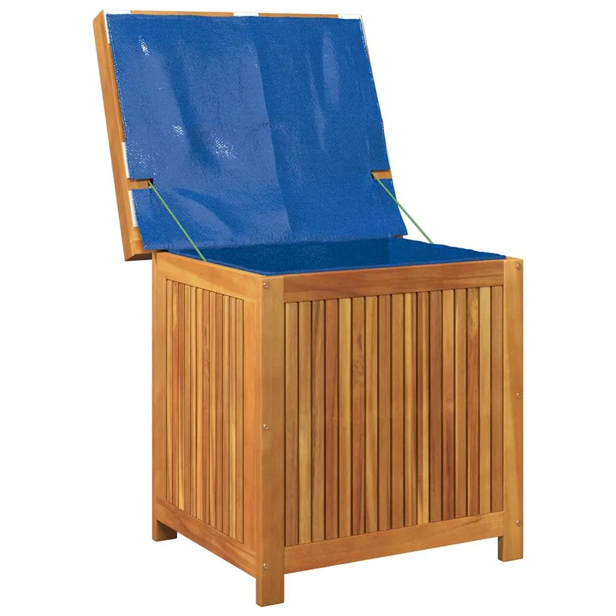 Boîte à coussins d'extérieur 60x50x61 cm bois massif d'acacia - 4