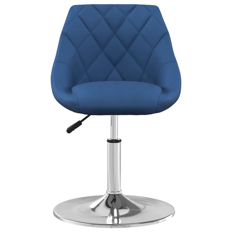 Chaises pivotantes à manger lot de 4 Bleu Velours - 3