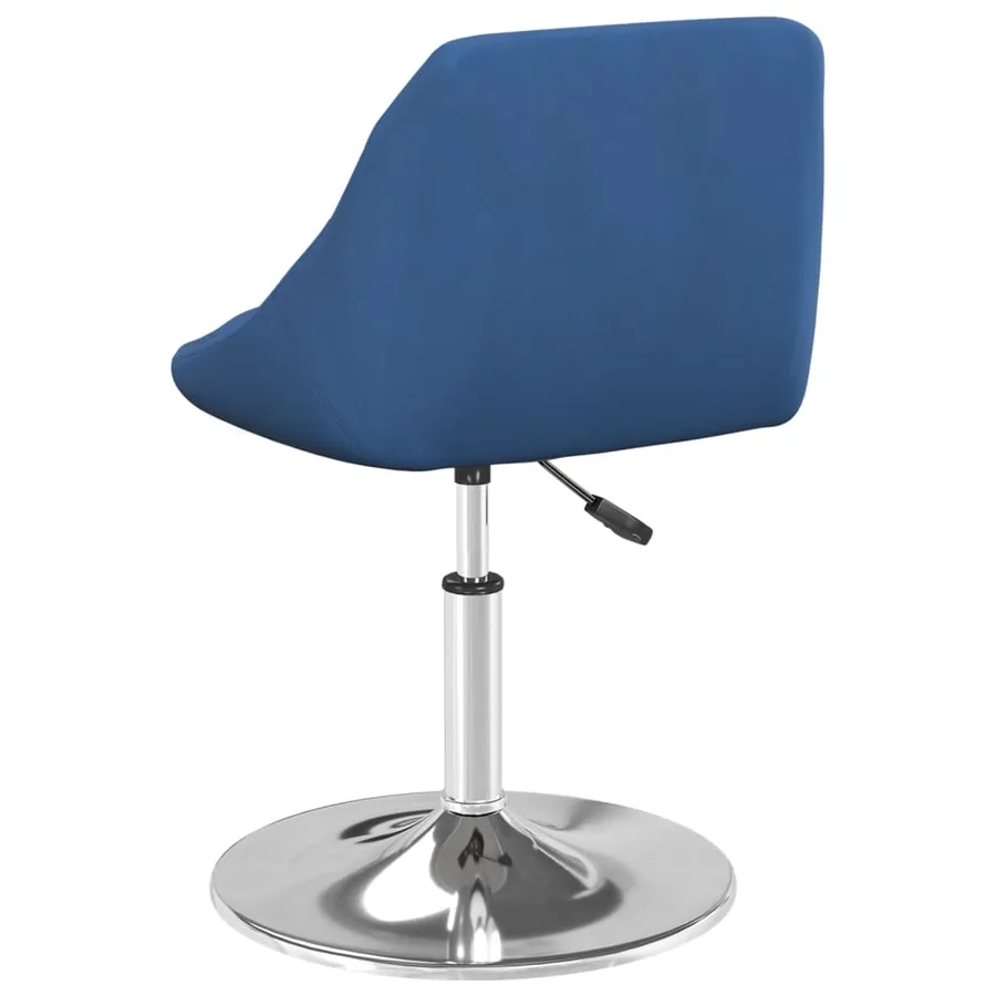 Chaises pivotantes à manger lot de 4 Bleu Velours - 5