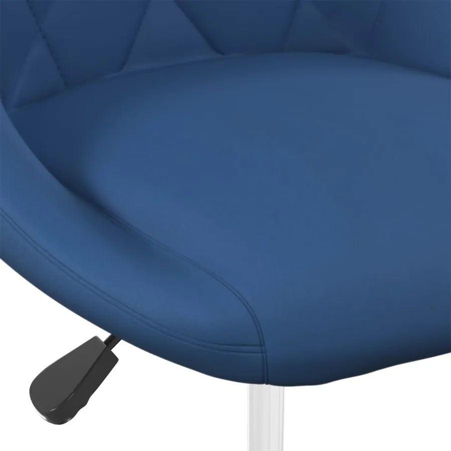Chaises pivotantes à manger lot de 4 Bleu Velours - 7