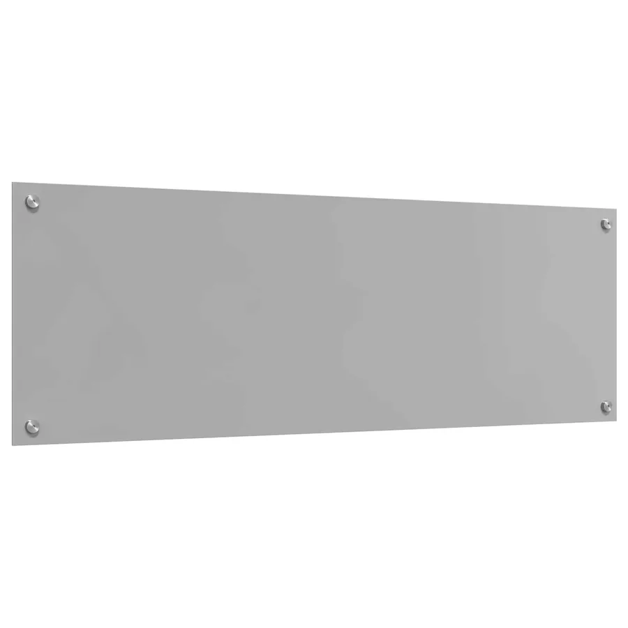 Crédence de cuisine Gris clair 120 x 40 cm verre trempé - 4