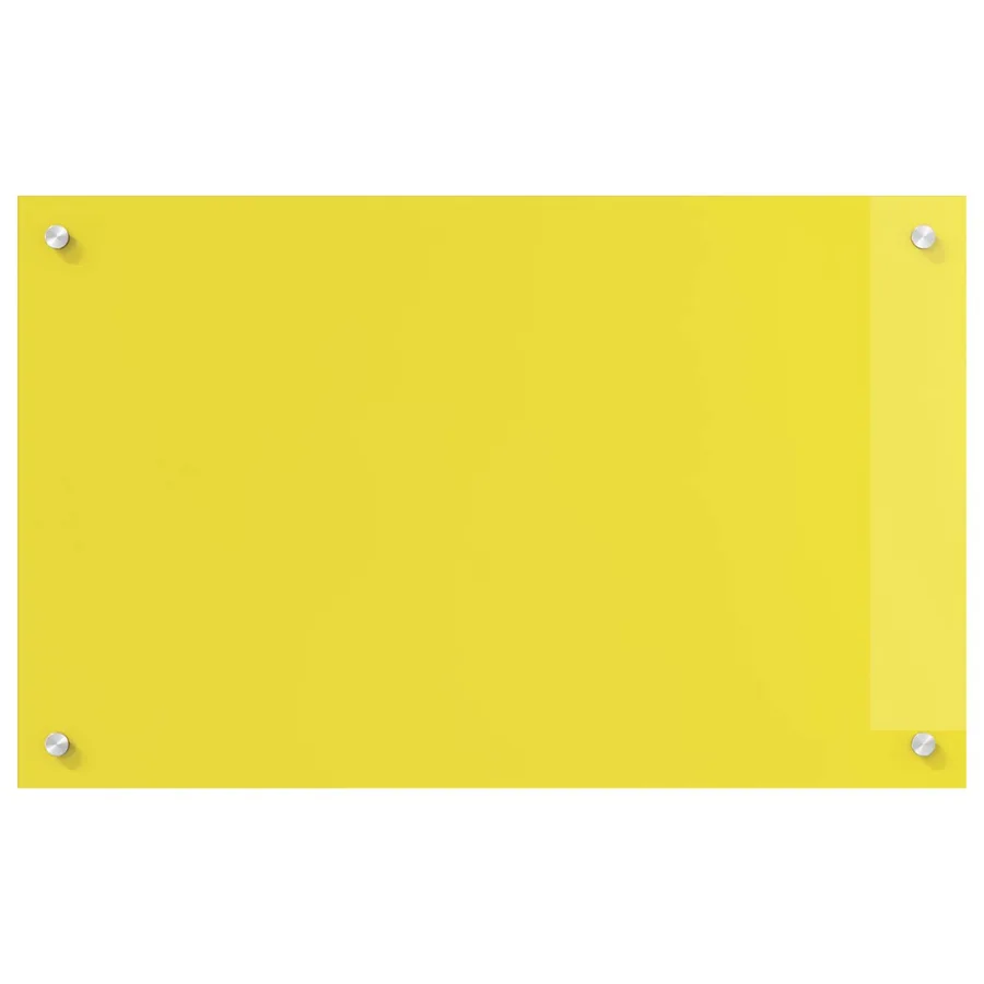 Crédence de cuisine Jaune 80 x 50 cm verre trempé - 2
