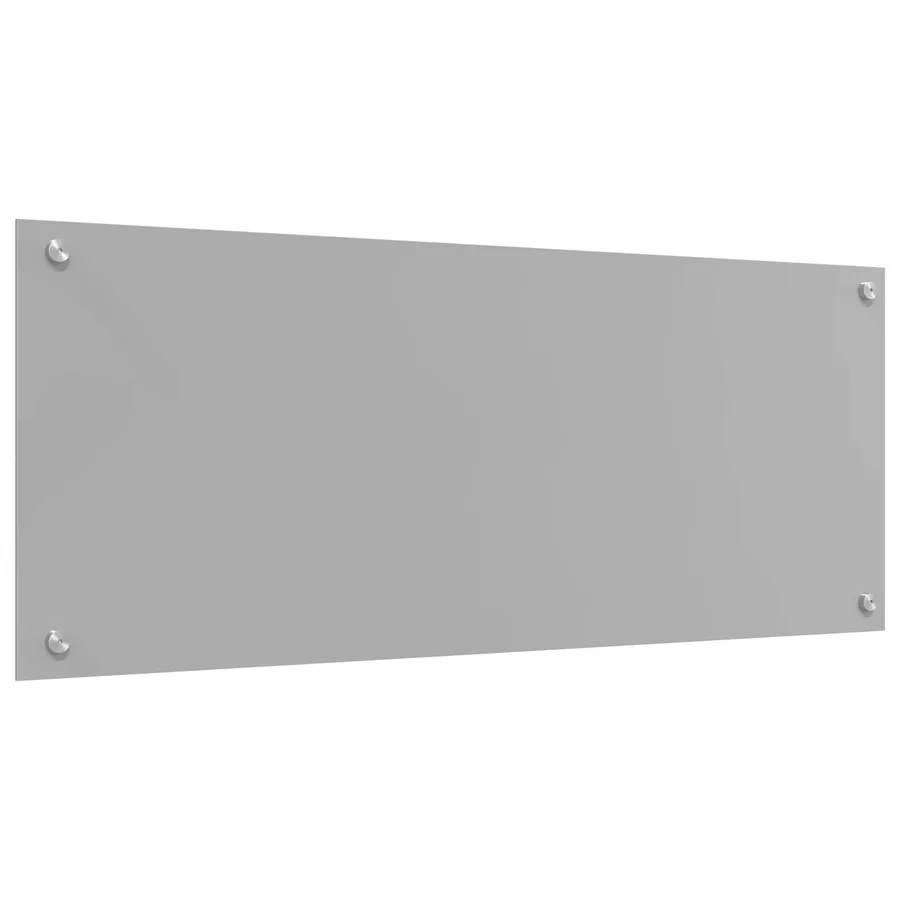 Crédence de cuisine Gris clair 100 x 40 cm verre trempé - 4