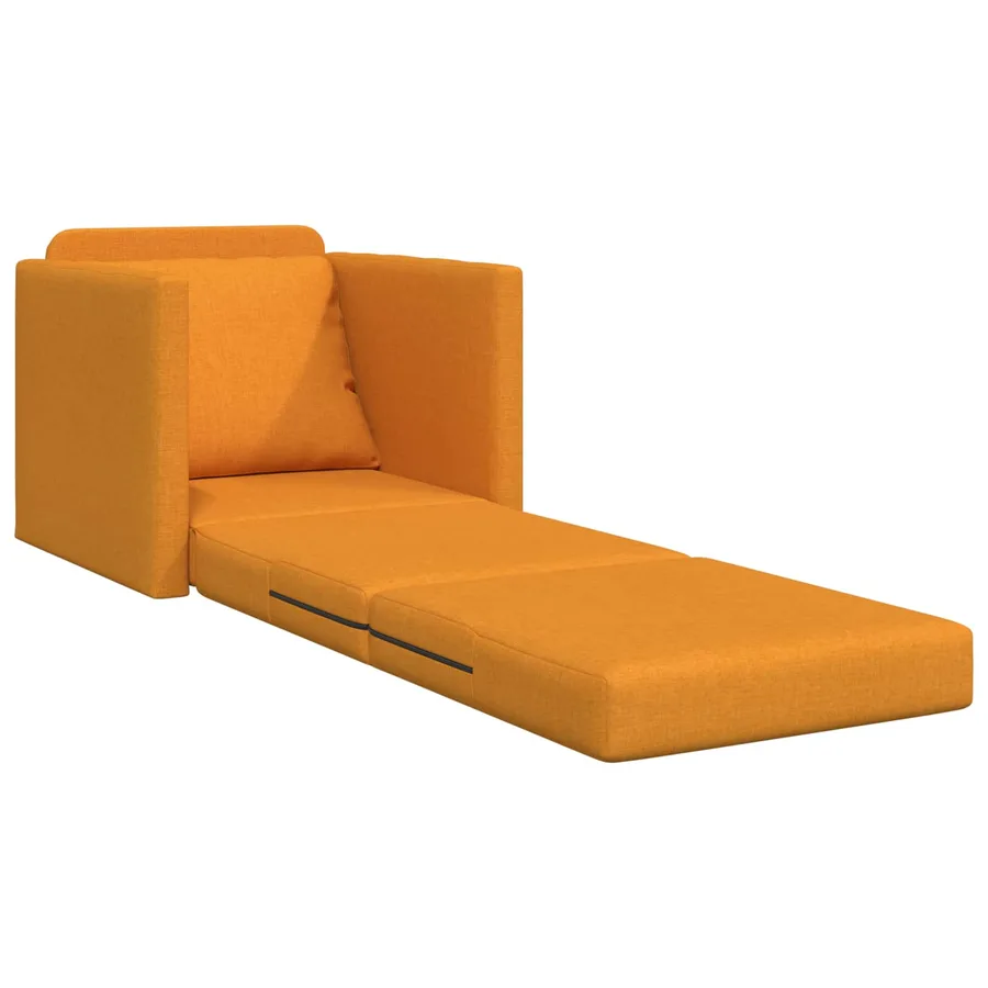 Canapé-Lit Jaune foncé 74 x 77 x 81 cm tissu - 4