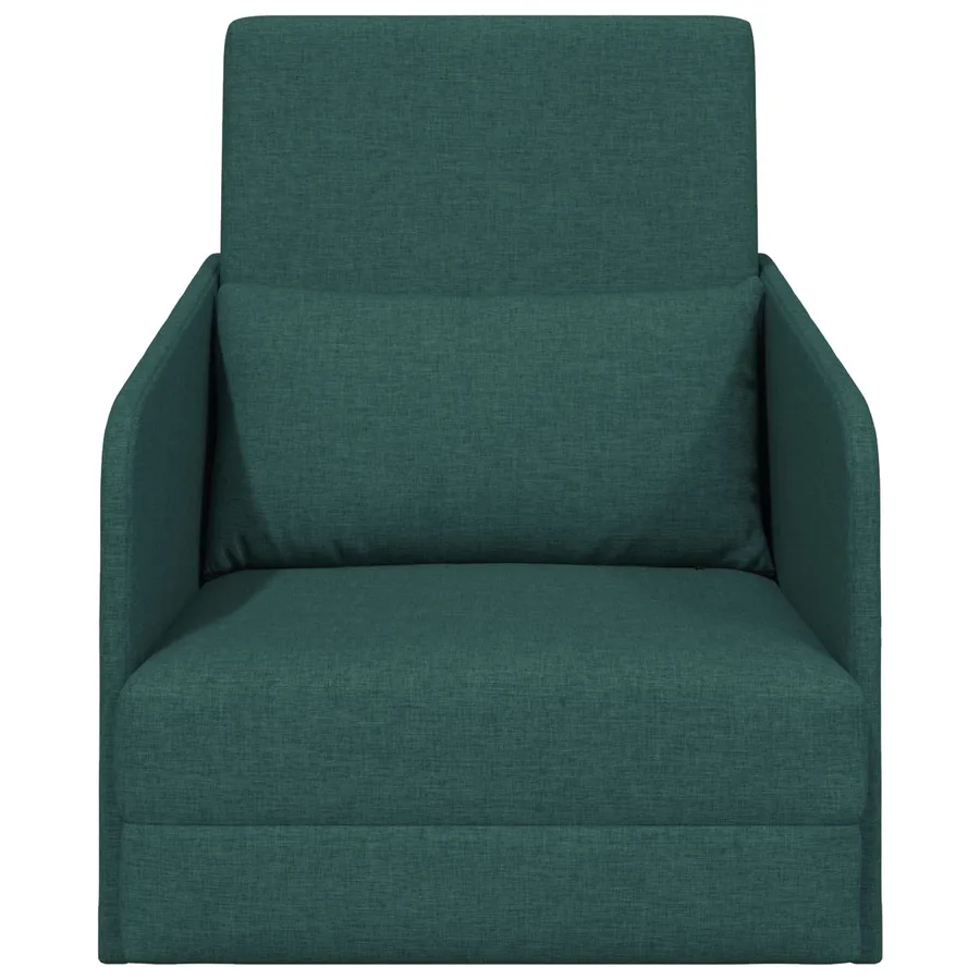 Canapé-Lit Vert foncé 65 x 80 x 83 cm tissu - 5