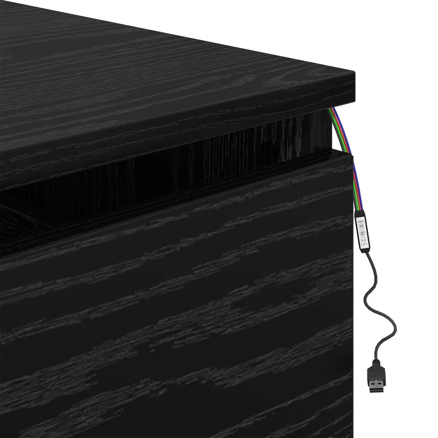 Cabinet de chevet mural 2 pcs Chêne noir 50 x 36 x 30 cm - 12