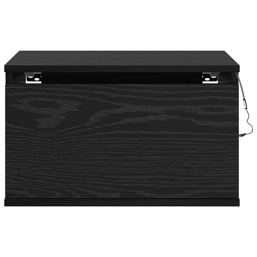 Cabinet de chevet mural 2 pcs Chêne noir 50 x 36 x 30 cm - 9
