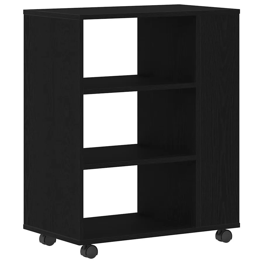 Armoire de rangement avec roue Chêne noir 60 x 35 x 75 cm - 5