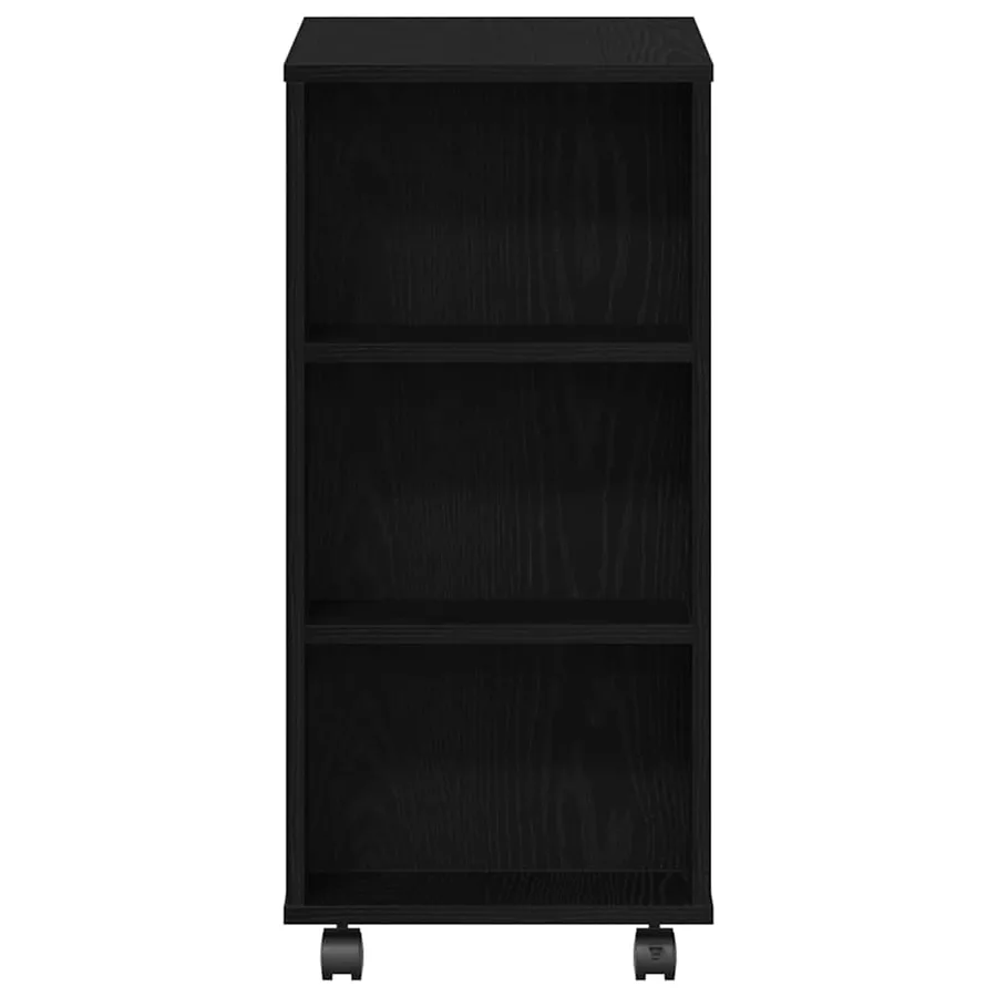 Armoire de rangement avec roue Chêne noir 60 x 35 x 75 cm - 7