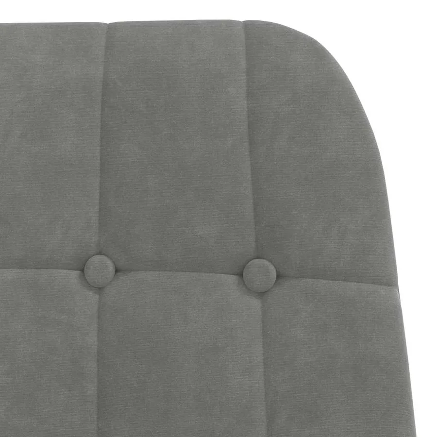 Fauteuil relaxant velours gris foncé - 6