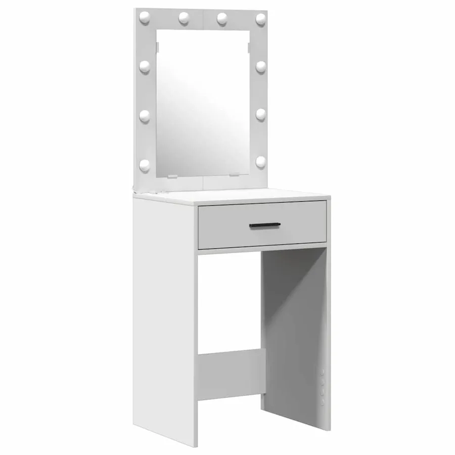 Table de Toilette Blanc 50 x 41 x 135 cm Bois d'ingénierie - 6