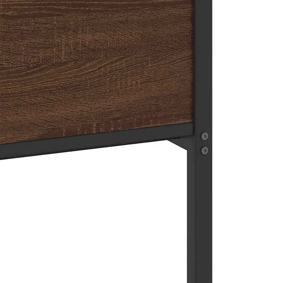 Cadre de lit sans matelas chêne marron 120x190 cm - 10
