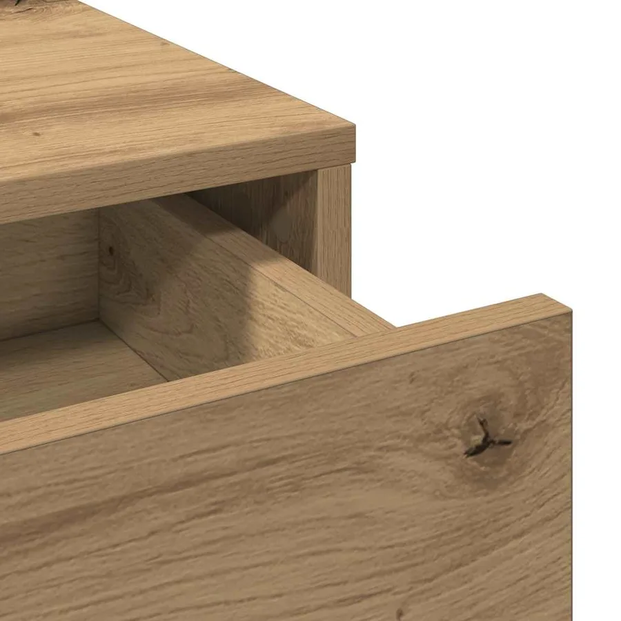 Table de Toilette Chêne artisanal 79 x 41 x 140 cm - 9