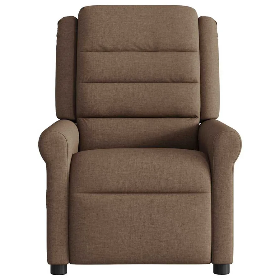 Fauteuil de massage inclinable Marron Tissu - 3