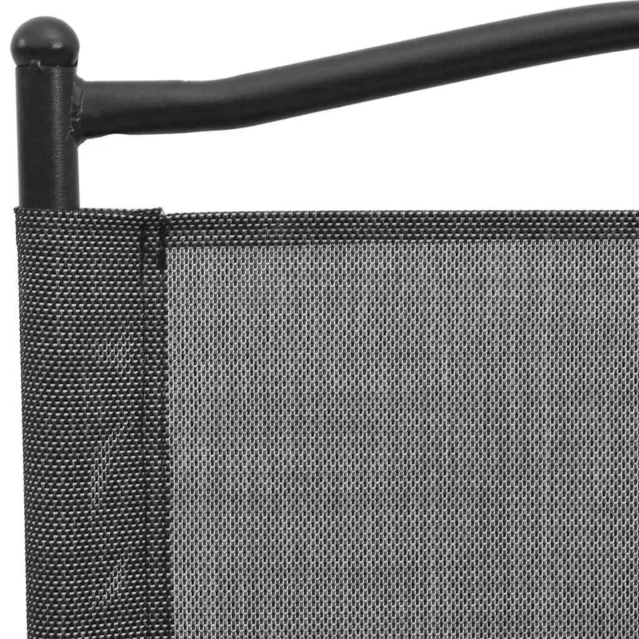 Chaises de jardin pliables lot de 2 en acier et textilène - 10