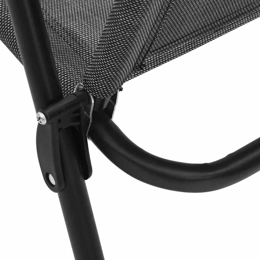 Chaises de jardin pliables lot de 2 en acier et textilène - 11