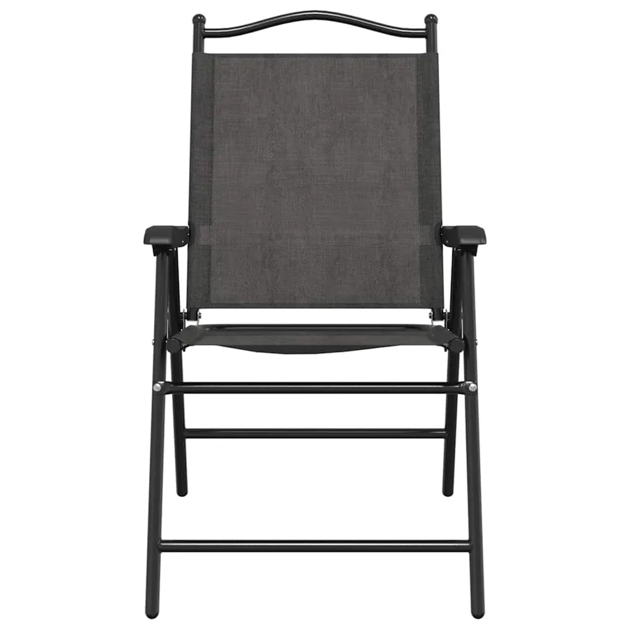 Chaises de jardin pliables lot de 2 en acier et textilène - 5