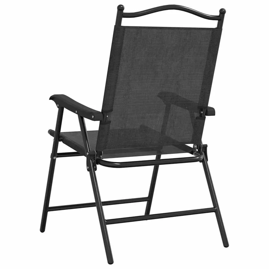 Chaises de jardin pliables lot de 2 en acier et textilène - 7