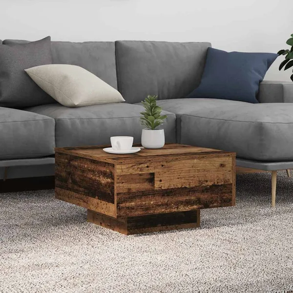 Table basse Bois ancien 55 x 55 x 31 cm Bois d'ingénierie
