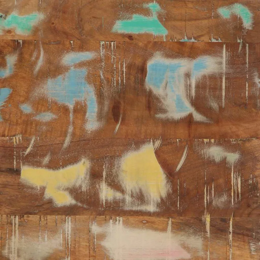 Table de chevet 40x40x59 cm en bois massif recyclé - 10